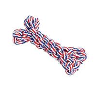 Parliky Linen Rope Dog Chewing Mini Bone Design Pet Chew for Cleaning Teeth and Reducing Boredom Tug for Puppies and Adult Play Supplies