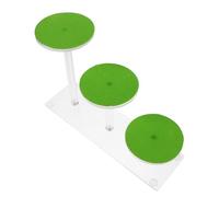 Parliky Lizard Terrarium Decor Multi-Layer Basking Platform Round 3-Tier Climbing Ramp Reptile Habitat Accessory for Bearded Dragons and Leopard Gecko Resting