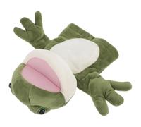 Parliky Lovely Frog Plush Hand Puppet Soft Animal Hand Puppet for Interactive Play Educational Storytelling Safe Material Birthday