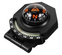 Parliky Luminous Car Compass Ball Adjustable Tilt, Double-sided Adhesive Dashboard Mount, Small Vehicle Navigation Compass for Cars, Boats, and Trucks