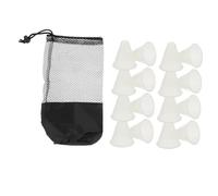 Parliky Luminous Roller Skating Training Cones Flat Bottom Roadblock Markers with Carry Bag Stable Outdoor Agility Practice for Adults