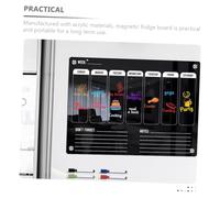 Parliky Magnetic Acrylic Dry Erase Board Weekly Planner with Whiteboard Markers Reusable Fridge Schedule Plan Board for Office and Home Easy to Erase and Write Backing for Secure