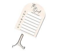 Parliky Magnetic Meal Board for Fridge with Easy Wipe Surface Strong Magnet Attachment for Notes Reminders Weekly Planning Household Kitchen Use