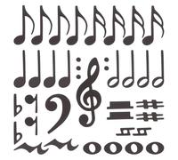 Parliky Magnetic Staff Note Symbols Double Sided Music Teaching Tool Coffee Magnet for Whiteboard Effortless Application and Removal Enhance Music Theory Learning Classroom Teaching
