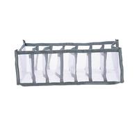 Parliky Mesh Drawer Organizer with Lightweight Gauze Material 7-grid, Multi-grid Compartment Design, Wardrobe Storage for Jeans Clothes Bedroom Use Home Organisation