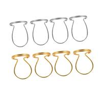 Parliky Metal Guitar Thumb Picks Silver 8pcs Finger Plectrums Set Ultra Thin and Light Weight for Acoustic Guitar and String Instruments for Beginner and Music Lovers