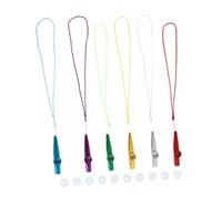 Parliky Metal Kazoo Musical Instrument Set Includes Lanyards for Children Easy to Learn Kazoo with Aluminum Alloy Build and Extra Membranes for Fun Musical Play