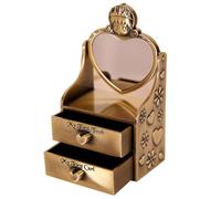 Parliky Metal Retro Teeth Storage Box First Tooth and Curl Keepsake Container for Newborn Essentials