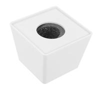 Parliky Microphone Flag Station Cover White Microphone Logo Box Stable Mic Holder for Interview Broadcast News Cube