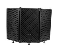Parliky Microphone Isolation Shield with Easy to Carry Design Five-door Vocal Recording Booth Sound Absorbing Guard for Desktop and Fixed Countertop or Tabletop Use