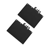 Parliky Microphone Stand Tray 2pcs, ABS Sturdy Adjustable Clamp-on Shelf Raised Edges for Live Streaming, Recording, and Stage Use