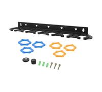 Parliky Microphone Stand Wall Mount Holder for Audio Setup Hanging Mic Holder Six Holes Easy Mounting Mic Stand