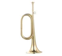 Parliky Military Bugle Trumpet Copper Wind Instrument with Mouthpiece, Beginner Brass Music Instrument for School Band and Orchestra Players, Old Style
