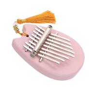 Parliky Mini Acrylic Kalimba Thumb Piano for Beginners Portable Note Finger Harp Musical Instrument Lightweight Pink Design for Music Exploration