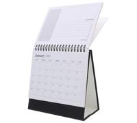 Parliky Mini Desk Calendar July to December Small Standing Flip Monthly Planner with Stickers for Office Home Classroom Organization and Scheduling