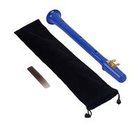 Parliky Mini Portable Saxophone Blue Long Type Woodwind Instrument with Carrying Bag Pocket Sax for Music Practice and Performance Lightweight Musical Accessory Gift for Beginners and