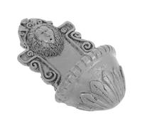 Parliky Miniature Lion Head Wall Decor for Garden Accent Vintage Animal Head Wall Mount Compact Dollhouse Pool Scene Prop Symbol of Courage and Strength