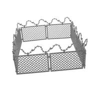 Parliky Miniature Plastic Fence for DIY Farm and Prison Diorama Scenes Snap-together Safety Guardrail Playsets with Smooth Finish Versatile Miniature Fence Prop for Dollhouse Accessories