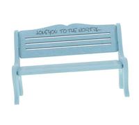 Parliky Miniature Wooden Bench for Doll House Small Lightweight Dollhouse Furniture Accessory Creative Mini Bench Model for Play and Home Decoration for Birthday Gift