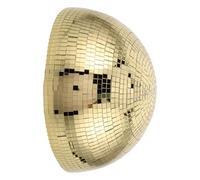 Parliky Mirror Gazing Balls 20cm 7.8 Inch Sphere Glass Orb with Golden Reflective Surface Rotating in The Wind Futuristic Interstellar Aesthetic Decoration for Relaxation and Party