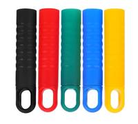 Parliky Mop Rod Handle End Caps Replacement Grips Lightweight Plastic Mop Rod Sleeves 5pcs with Hand Protection Design for 25mm Tubes for Homes and Offices