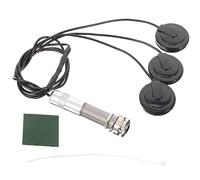 Parliky Multi-function Guitar Sound Pickup Eq Patch, Three-piece Piezo Transducer for Acoustic Guitar, Violin, Mandolin Includes Suction Cup and Cable Tie, Universal Musical Instrument Accessory