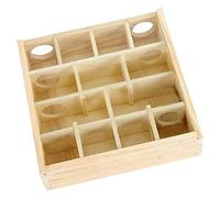 Parliky Multi-grid Wooden Hamster Maze for Chinchilla Supplies Labyrinth for Exercise and Agility and Clean Small Pet Playground and Shelter