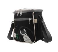 Parliky Multifunctional Stroller Hanging Bag Carriage Organizer with Spacious Diaper Storage Adjustable Hooks for Bottles and Phone Portable Parent Travel Caddy Compatible with Pushchairs