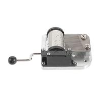 Parliky Music Box Mechanism Hand Crank Musical Movement for Projects Note Replacement Mechanism for Crafting Unique and Decorations Easy to Install Sturdy Construction