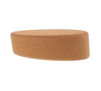 Parliky Natural Cork Oval Yoga Blocks for Fitness Support Thin Lightweight Stability Enhancer for Stretching Toning Balance Suitable for All Skill Levels and Deepening Practice