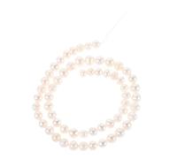 Parliky Natural Freshwater White Pearl Beads for DIY Jewelry Making Pre-drilled Cultured Pearls String Scratch-Resistant Bracelet Garland for Necklaces and Accessories
