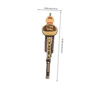 Parliky Natural Purple Bamboo Hulusi C Key Double-tone Ethnic Wind Instrument for Adults and Students Traditional Chinese Cucurbit Flute with Smooth Texture Accurate Pitch Easy to Learn