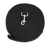 Parliky Nylon Pet Training Leash Dog Puppy Cat Lead Black with Metal D-ring and Alloy Clasp for Walking and Obedience