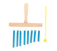 Parliky Orff Eight-note Wind Bell Percussion Instrument for Mallet Lightweight Stainless Steel and Wood Music Instrument Portable Band Accompaniment Music