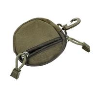 Parliky Outdoor Polyester Utility Pouch with Zipper Compartments for Hiking Travel Cycling Wear-Resistant Hanging Storage Bag for Coins Headphones Phone Keys