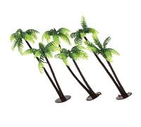 Parliky Palm Cake Decoration Beach 3 Pieces Pots Diorama Decorations Houses Figures DIY Faux Layout Cute Bowl for Gravel Landscaping Fish Summer Landscape Sun Lounger Craft Palm Tree Decoration