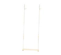 Parliky Parrot Swing Ladder Toy Large Natural Wood Chicken Perch for Parrots Macaws and Chickens to Promote Fun Balance and Exercise Their Habitat