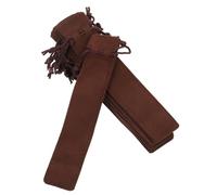 Parliky Pen Protection Bags for Children Brown Drawstring Design Scratch-Proof Pouch for Fountain Pen Storage School Use
