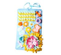 Parliky Pet Dog Sniffing Mat Interactive Game Training Mat for Dog Nose Work Slow Feeder Flowers Design