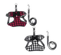 Parliky Pet Vest Cooling Vest for Dogs Breathable Mesh Dog Harness for Exercise Size (grids)
