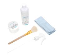 Parliky Piano Polishing Wax Cleaning Kit with Lemon Extract Soft Brush and Lint Cloth for Fingerprint Dust Oil Stain Removal Pianos and Musical Instruments Maintenance