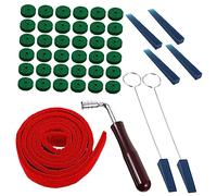 Parliky Piano Tuner Tool Set Tuning Hammer Pliers Wrench Mute Tool Temperament Strip Essential for Piano Maintenance
