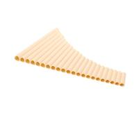 Parliky Pipe Traditional Chinese Pan Flute Handcrafted Ivory White Wind Instrument for Left Right-handed Players and Adults Educational and Professional Use