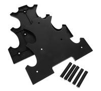 Parliky Plastic Dumbbell Rack Stand for Home Gym, Heavy Duty 6-unit Dumbbell Holder 3-tier Storage, Floor Bracket for Strength Training and Workout Accessories