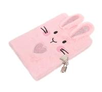 Parliky Plush Cartoon Fox Diary Notebook for Multi-function Soft Cover Journal for School Office Bedroom Study with Smooth Liner Paper Random Color