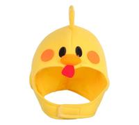 Parliky Plush Chicken Headband Soft Animal Cosplay Headwear Lightweight Yellow Costume Hat for Women Festival Party Photo Props Birthday Accessories