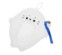 Parliky Plush Dolphin Photo Card Holder Keychain Soft Stuffed Animal Protective Sleeve for Travel Stylish Kawaii Design and Cozy Card Protector for Teens
