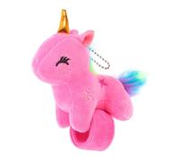 Parliky Pop Circle Bracelet Playtime Soft Cartoon Tag Unicorn Stuffed Wristband Animals Slap Bracelet Stuffed Animal Wristband Rosy Plush Random Color