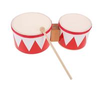 Parliky Portable Drum Hand Percussion Instrument with Stick Small Congas Bongos for Beginners Indoor Outdoor Music Development Versatile Hand and Floor Play