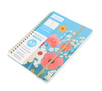 Parliky Portable Floral Spiral Notebook with Thick Lined Pages Binding for Smooth Page Turning Compact Travel Journal for Daily Planning and Note Taking